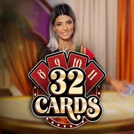 32 Cards online game logo by Ezugi on slotmafias.ca