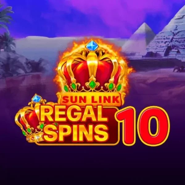 Regal Spins 10 online game logo by PatePlay on slotmafias.ca