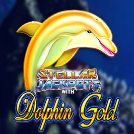 Dolphin Gold with Stellar Jackpots by Lightning Box Game, showcased at slotmafias.ca – game logo
