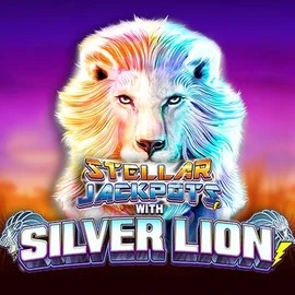 Stellar Jackpots with Silver Lion slot visual from Lightning Box Game available on slotmafias.ca